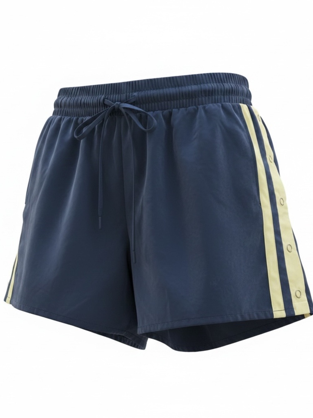 wild fable Blue Athletic Shorts with Yellow Side Stripes Size S